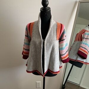 Free People Multicolor Striped Cardigan
